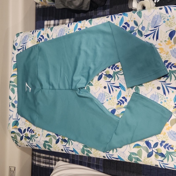 Gymshark Women's Extra Small  2.0 Seamless Leggings Teal Blue - Picture 1 of 5